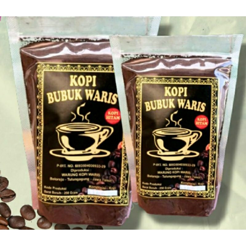 

Kopi Hitam Waris 250gr Kg khas Tulungagung