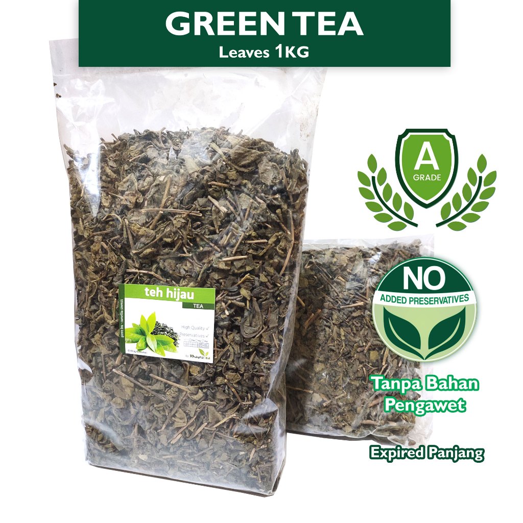 

Green tea Grade A 1KG / daun Teh Hijau / green tea leaves