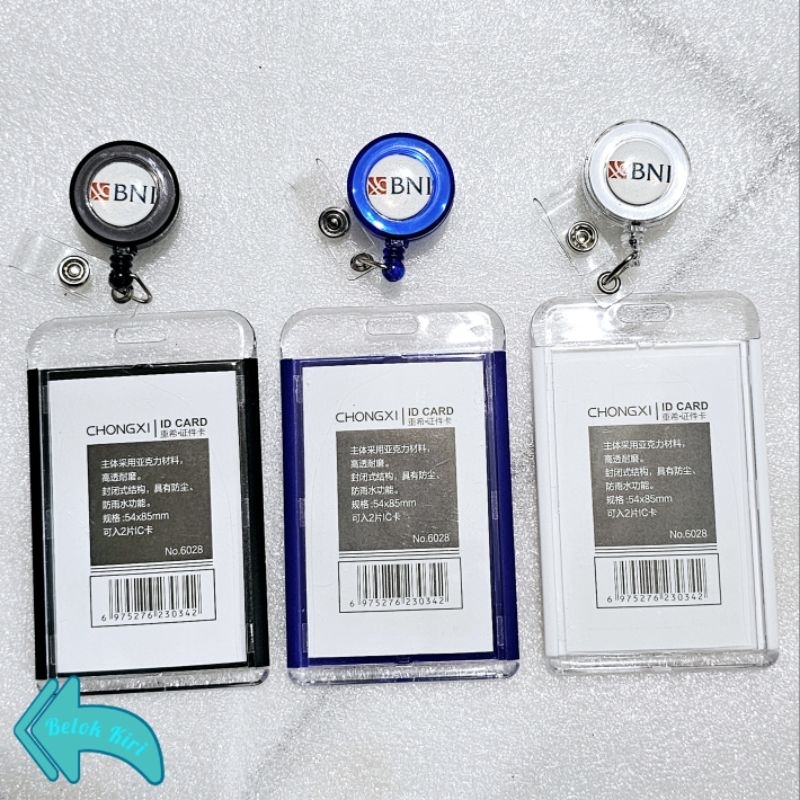 

Tempat Kartu Id Card Akrilik CHQ + Yoyo Logo BNI