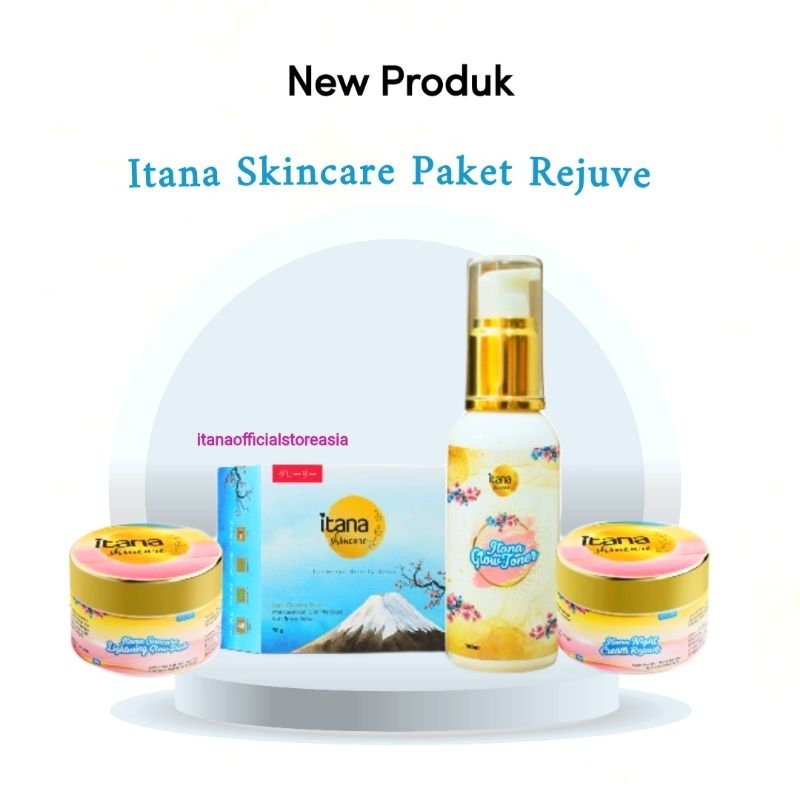 Itana Skincare Paket Rejuve| Itana Paket whitening bpom|Itana Paket BPom|Krim itana bpom