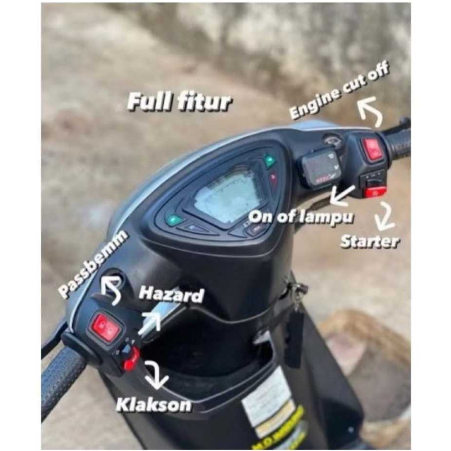 Saklar Vietnam Komplit Engine Plus Hazard Set Kanan Kiri Untuk Motor YMH Mio Smile Mio J Mio Sporty 