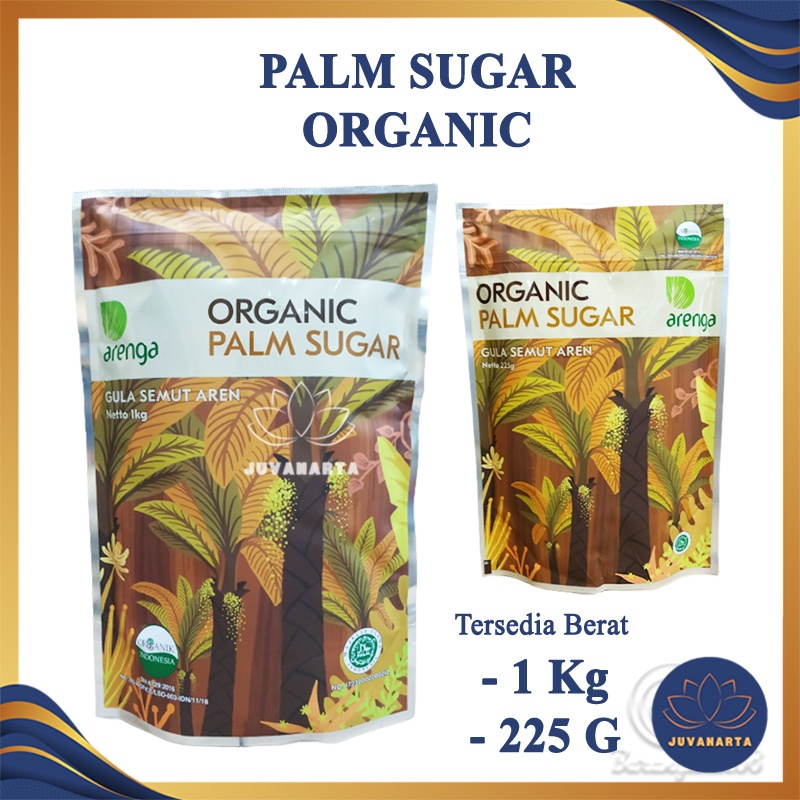 

Palm Sugar Gula Aren Bubuk Arenga Organic Brown Sugar Gula Semut 1 Kg 225 Gram