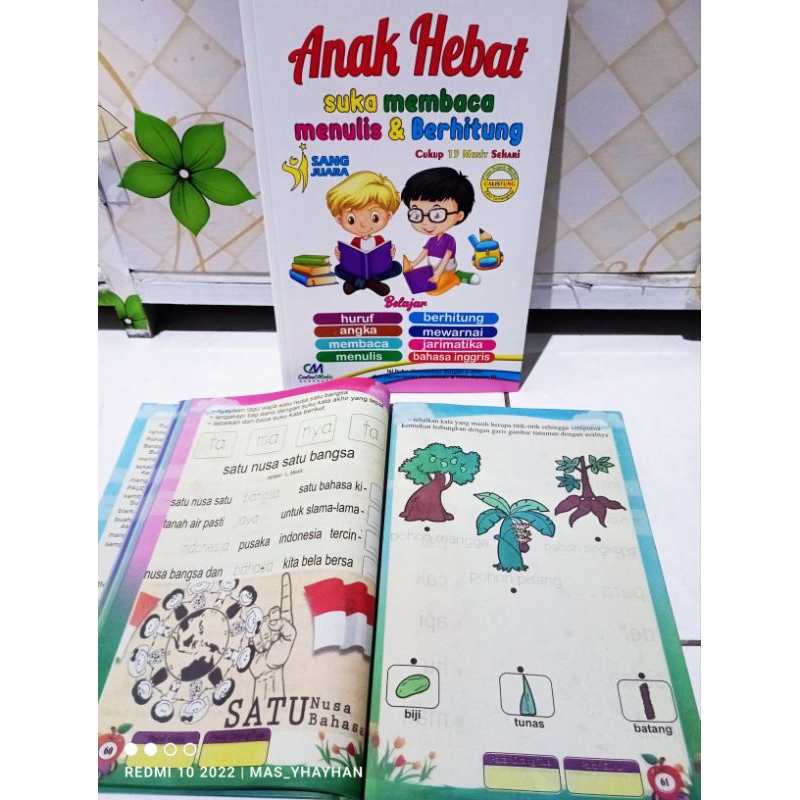 Buku Anak Hebat Belajar Membaca, Menulis dan Berhitung full color