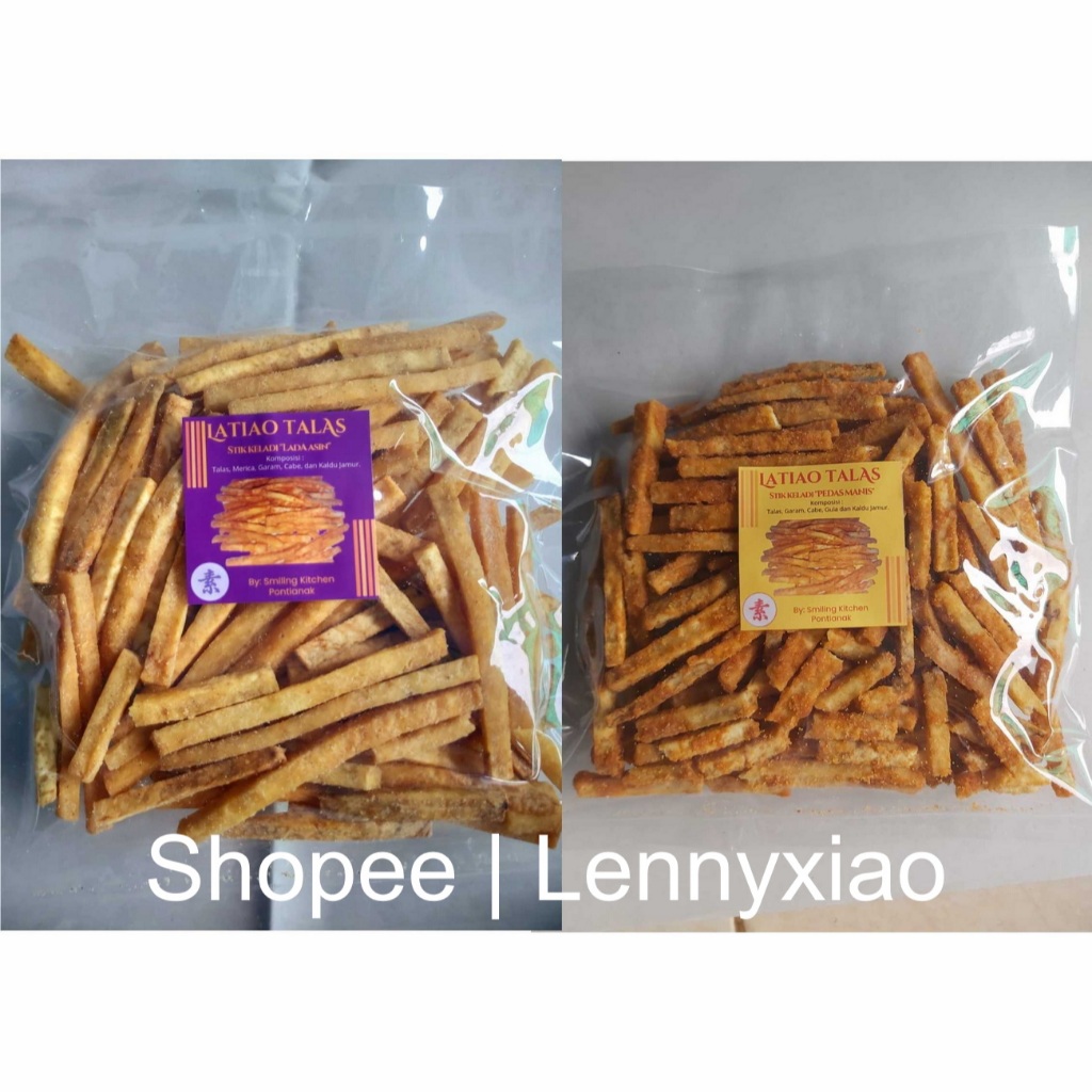 

Snack Stick Talas Keladi Latiao Vegetarian Vege Vegan Pedas Manis Karamel Lada Asin - Enak & Gurih