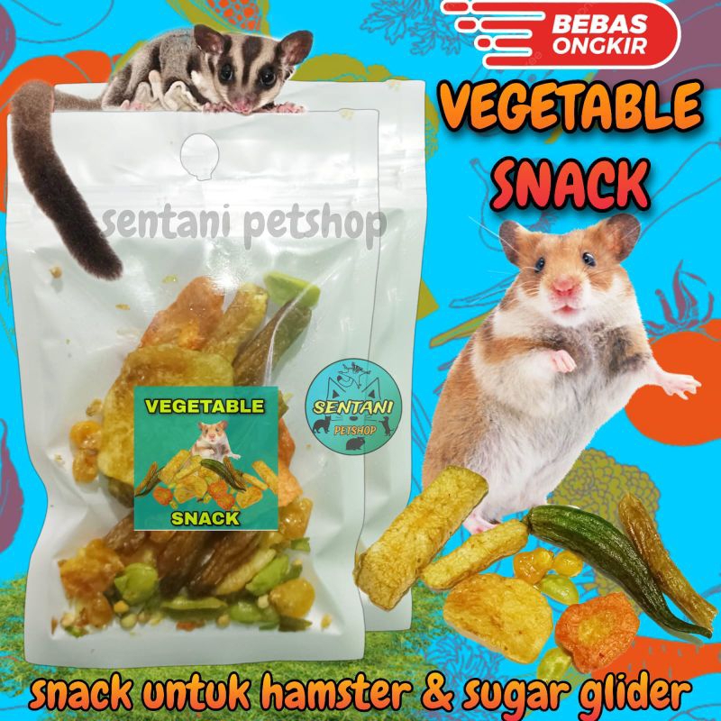 Snack hamster - snack sugar glider - vegetable snack - sayur kering