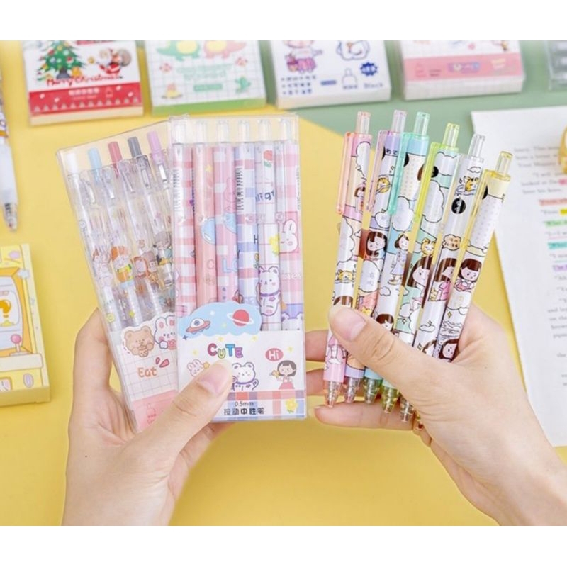 

Pulpen gel isi 6pcs