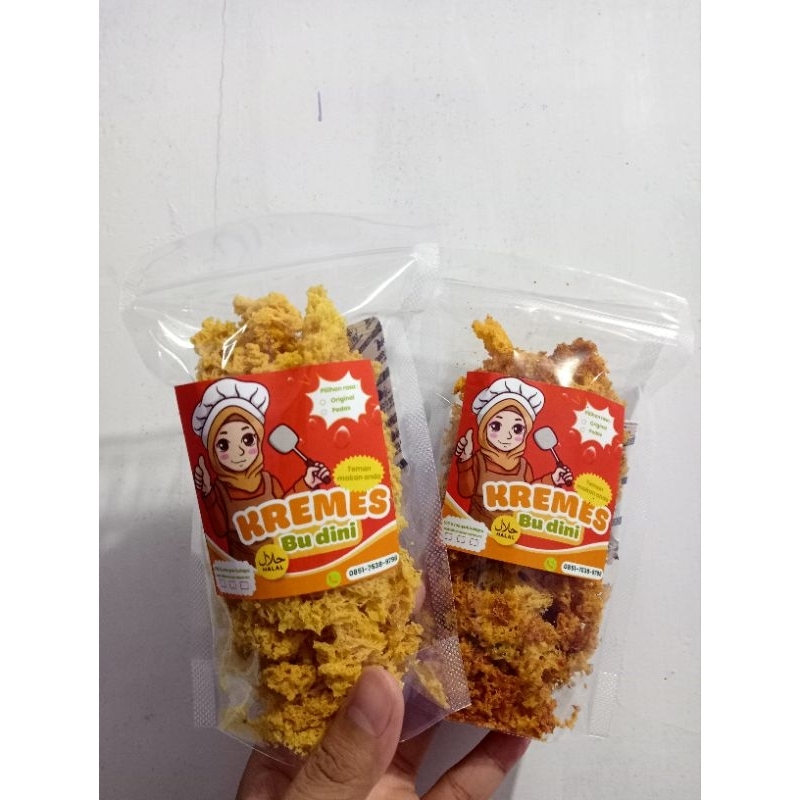 

Kremes Ayam Minyak Kelapa Bu Dini Pedas Original