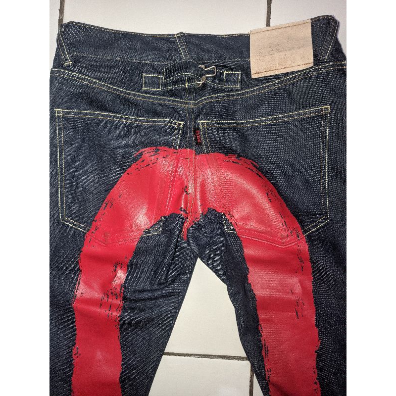 CELANA EVISU BIG LOGO RED