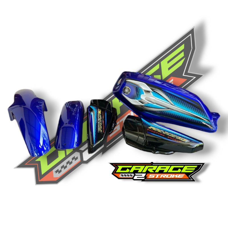 Tangki Tengki Bensin Set Yamaha RX King RXk Biru Tahun 2007