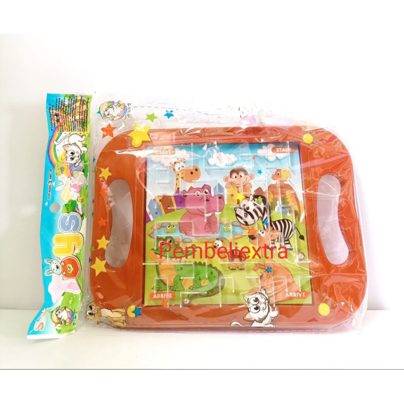 MAINAN TERMURAH GAME PUZZLE PAPAN LABIRIN