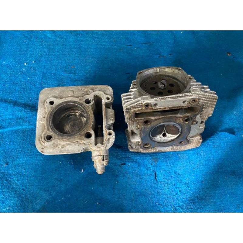 Boring head blok piston head cylinder head yamaha Scorpio z 5bp original