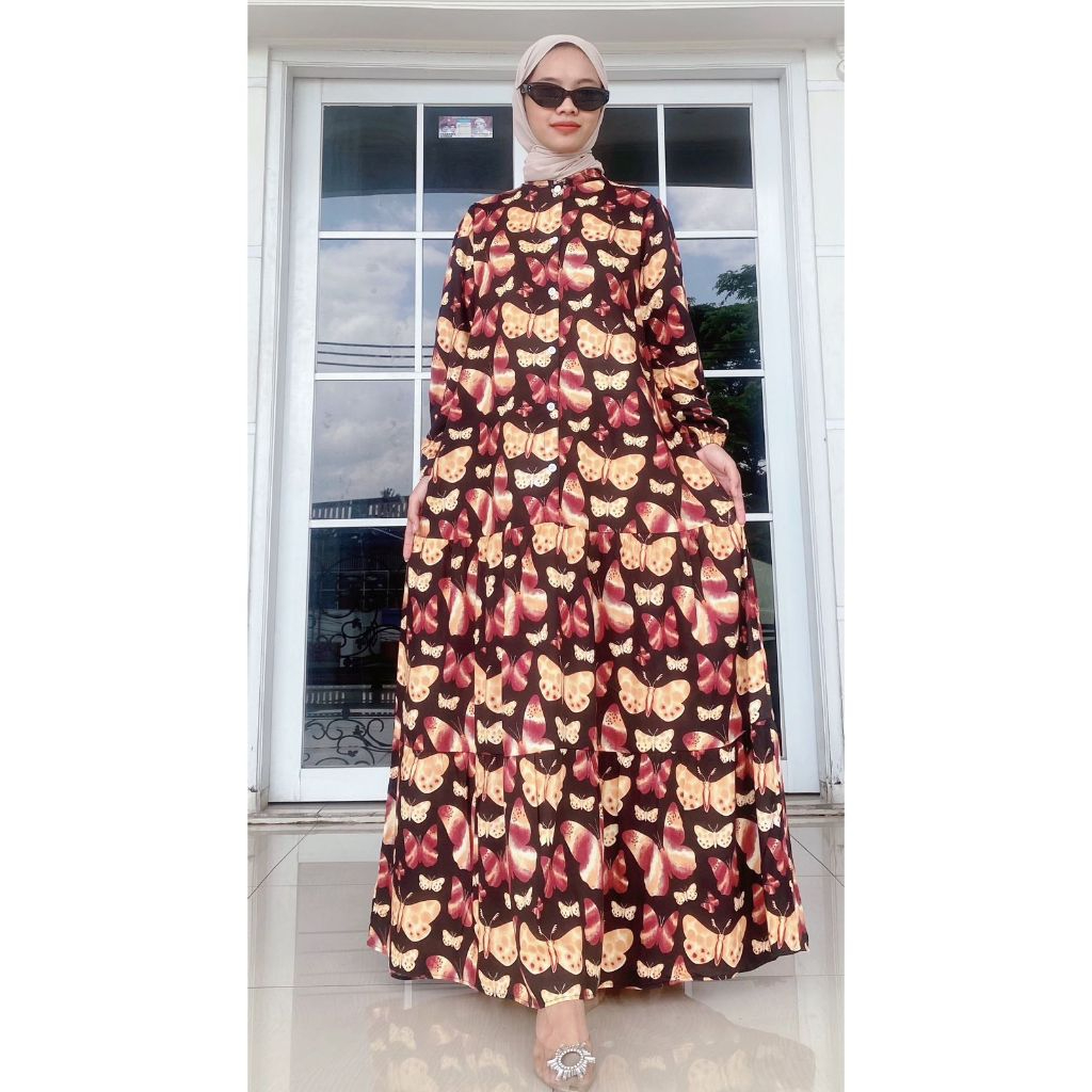 Gamis Dress Alisa Matt Rayon ld 110