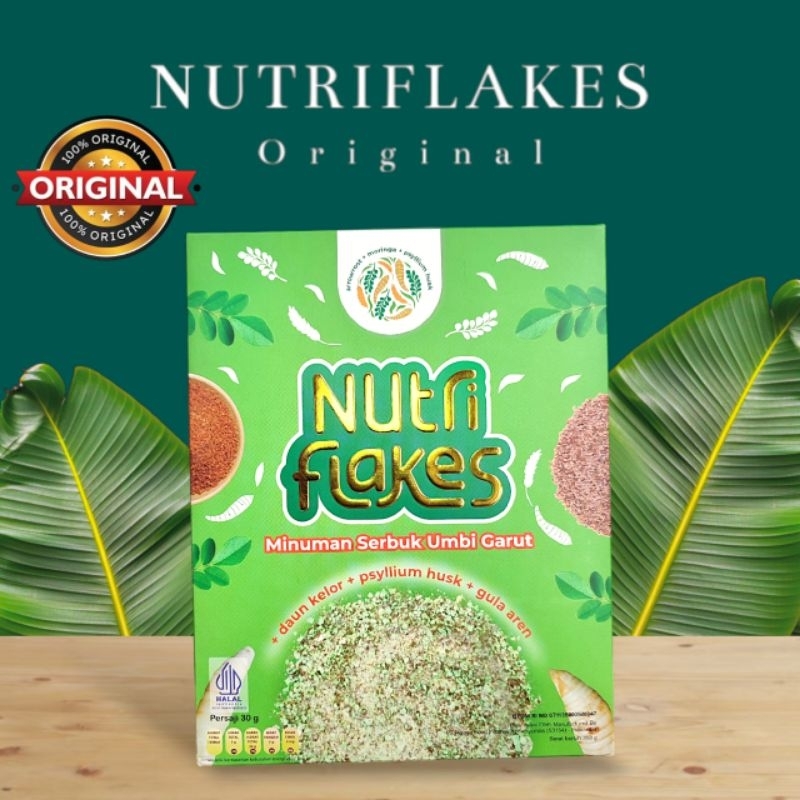 

Nutriflakes Sereal Umbi Garut Minuman Asam Lambung Diet Sehat Original