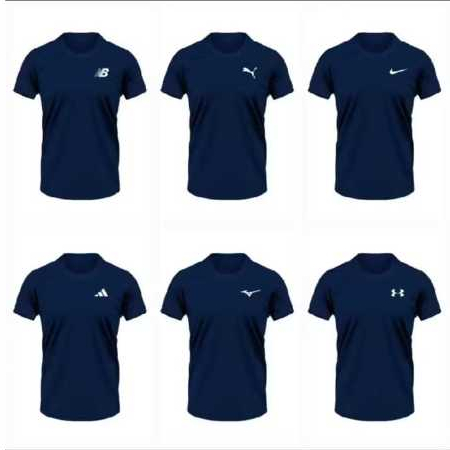 KAOS PENDEK POLOS JUMBO - kaos polos oblong dryfit drifit olahraga sport