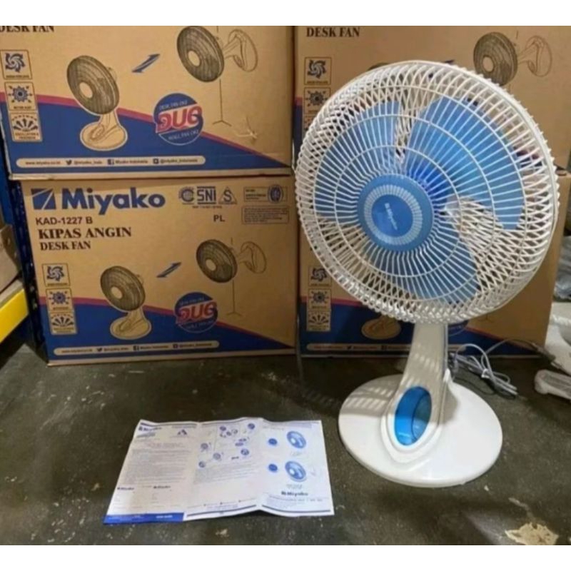 kipas angin duduk miyako 1227PL /desk fan miyako 1227 PL / Kipas Angin meja Miyako