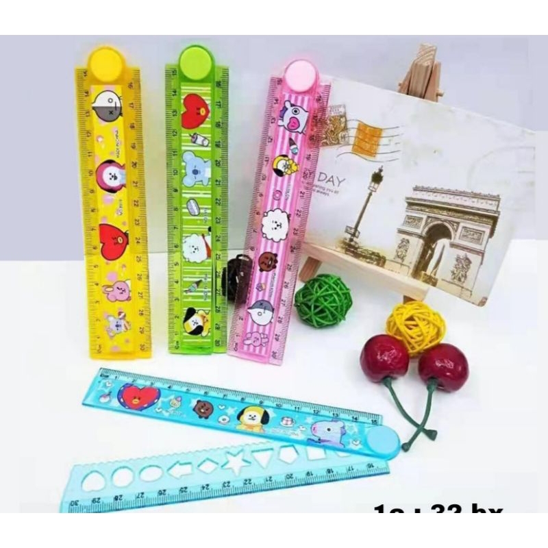 

Penggaris Lipat 30 cm Motif Lucu / Glass Ruler Fancy 1 Pcs / Garisan Mistar Praktis