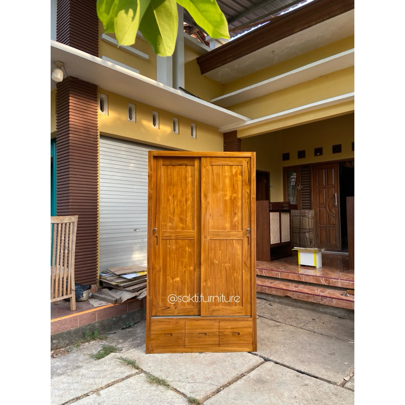 Lemari Sleding 2 Pintu Minimalis Lemari 2 Pintu Minimalis Lemari 2 Pintu Custom Kayu Jati