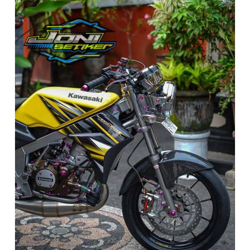 COD STIKER STRIPING ORI KAWASAKI NINJA SS 2013 KUNING NINJA SS KUNING 2013