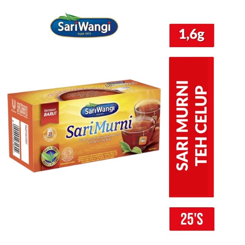 

SARIWANGI Teh Celup Sari Murni Box 25x1,6gr / Sariwangi Sari Murni Teh Celup Box 25 pcs