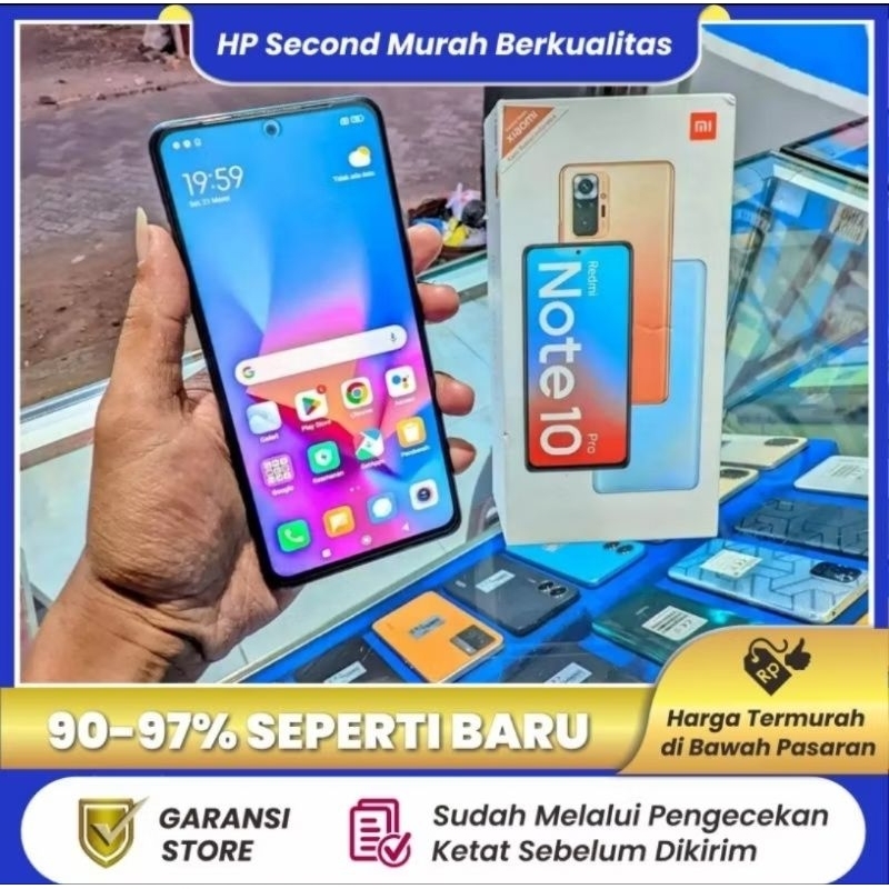 Redmi Note 10 Pro 8/128 GB Resmi Indonesia Second Seperti Baru