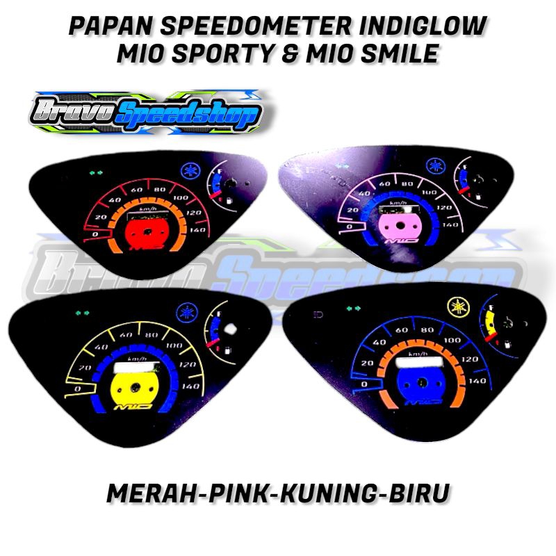 Papan speedometer indiglow mio smile & mio sporty variasi speedometer mio sporty & mio smile variasi