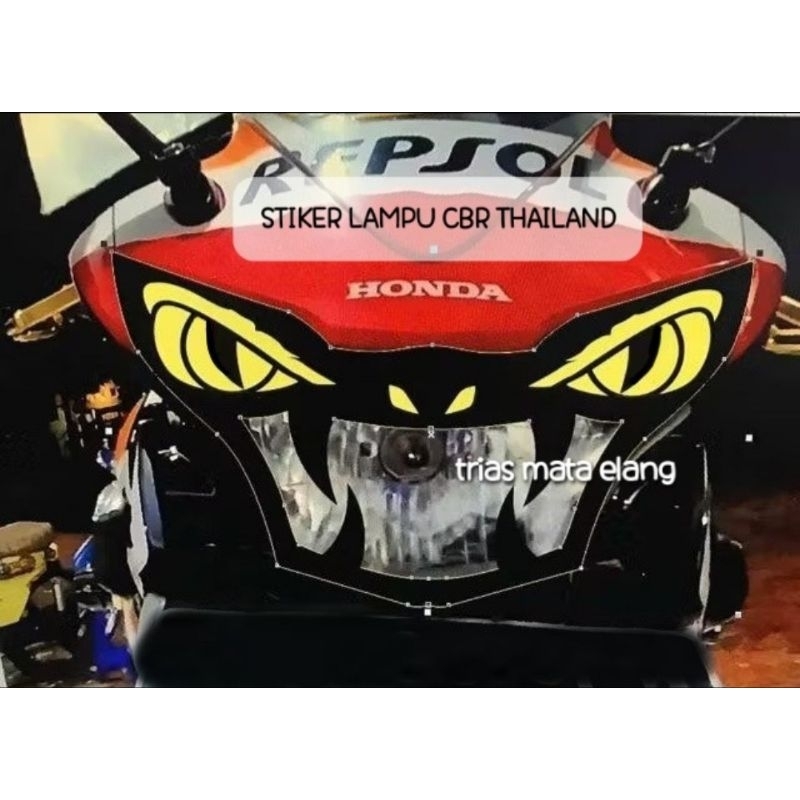 stiker lampu CBR Thailand 250