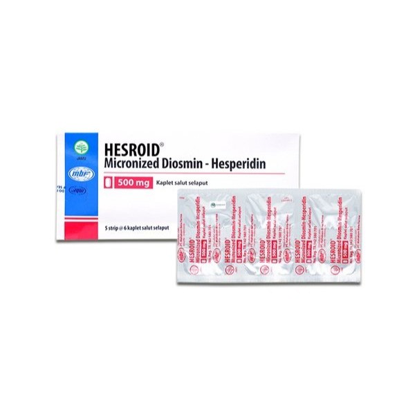 Hesroid Micronized Diosmin - Hesperidin 500mg