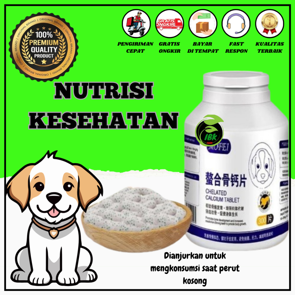 HARGA PER-CAPSUL Kalsium Anjing Kondroitin Tulang Besar Kalsium Tablet Kucing Nutrisi Kesehatan Supl