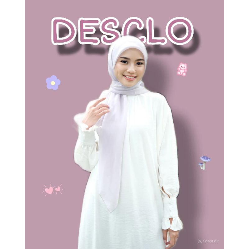 desclo basic scarf part 1| basic scarf| kerudung segi empat| hijab segi empat premium| bawal Malaysi