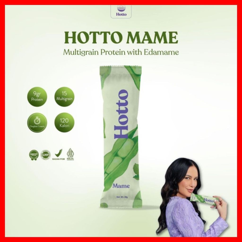 

Hotto Mame Sachet Multigrain With Edamame Minuman Oat Tinggi Protein HOTTO