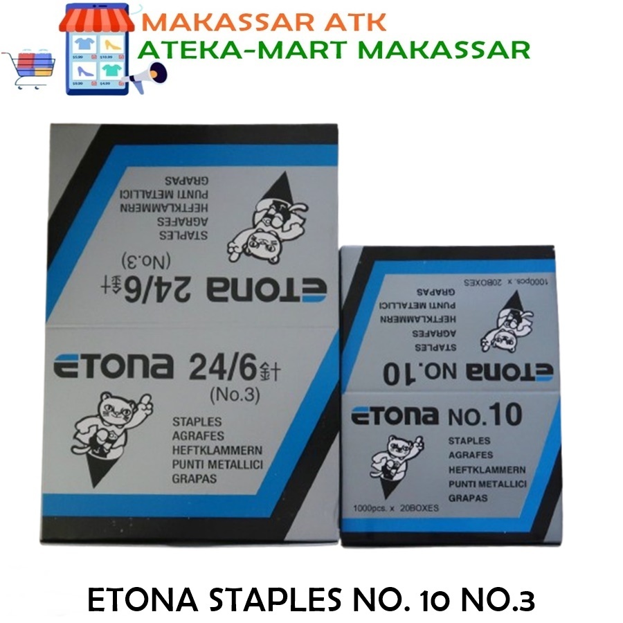 

[PAK/20KCL] ETONA STAPLES no.10 NO.24/6 (NO.3)