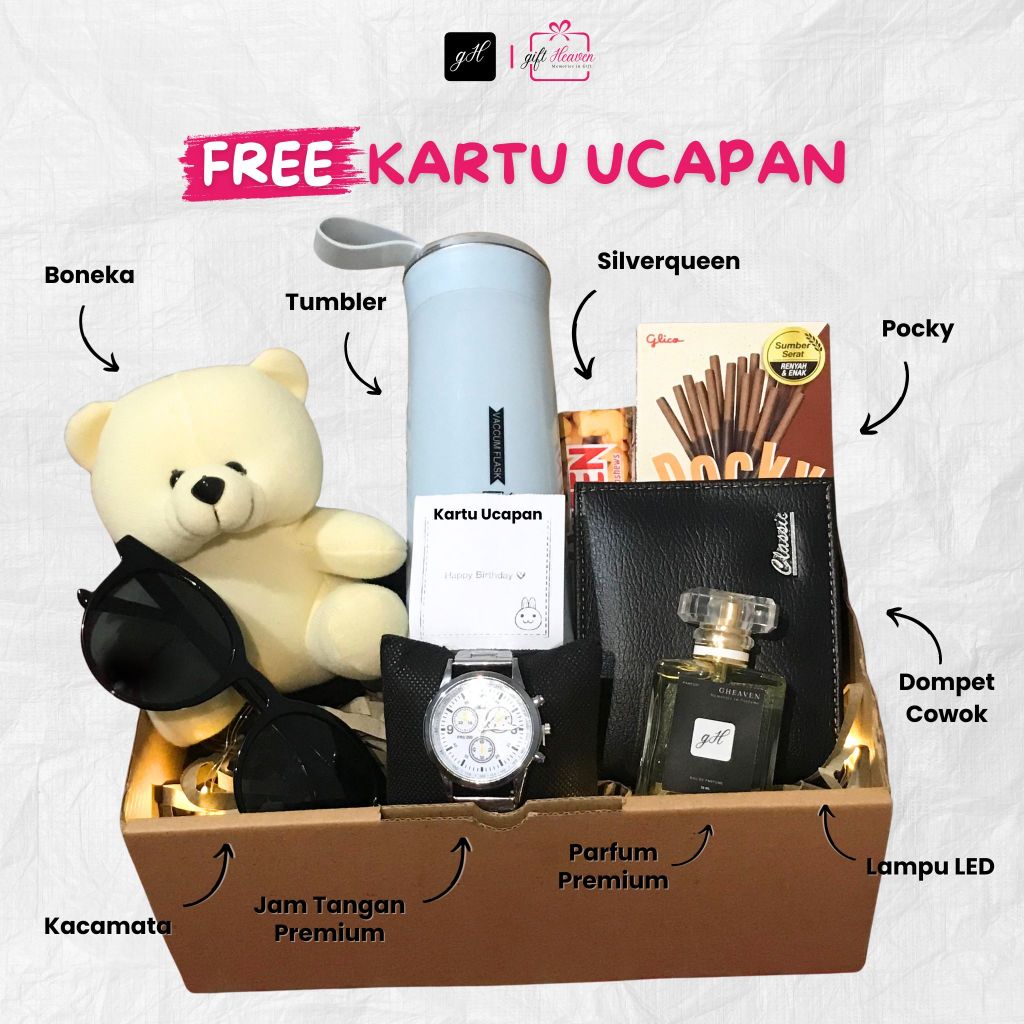 Kado Hampers Cowok Pacar Teman Anak Paket Ulang Tahun Anniv Gift Box Spesial Hadiah Murah Premium