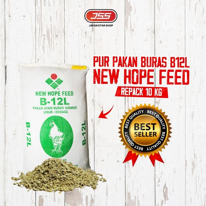 Pur Pakan Buras B12L 10 kg New Hope Untuk Ayam, Bebek dan Entok