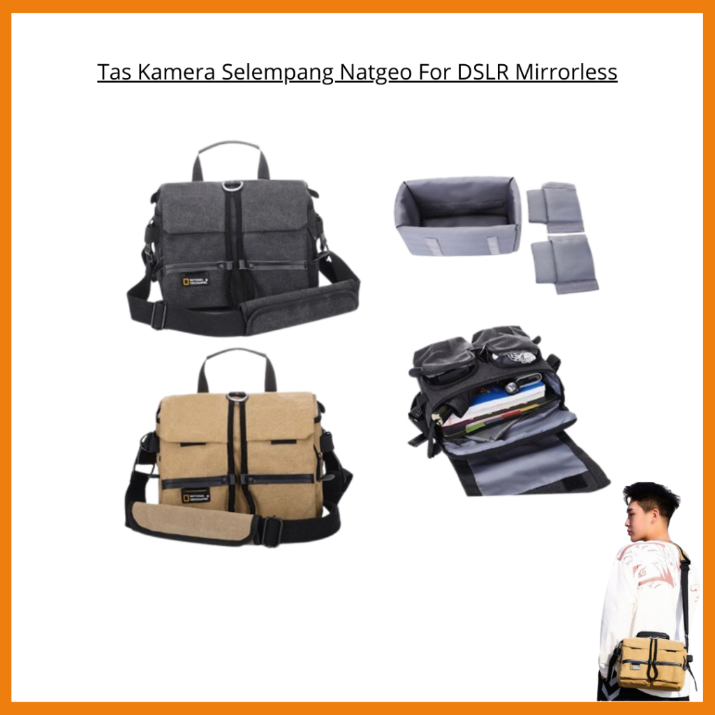 Tas Kamera Selempang Natgeo For DSLR Mirrorless