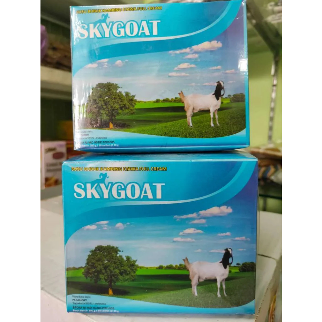 

SKY GOAT SUSU KAMBING ETAWA BOX 200 GRAM ISI 10 SACHET