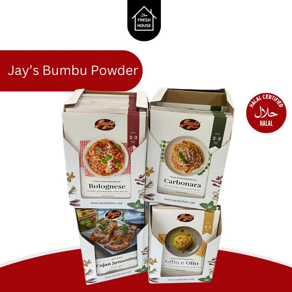 

JAY'S KITCHEN CARBONARA PASTA / BOLOGNESE / AGLIO O OLIO / CAJUN SEASONING