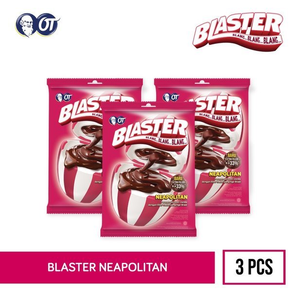 

BLASTER NEAPOLITAN 120GR ISI 3 PACK