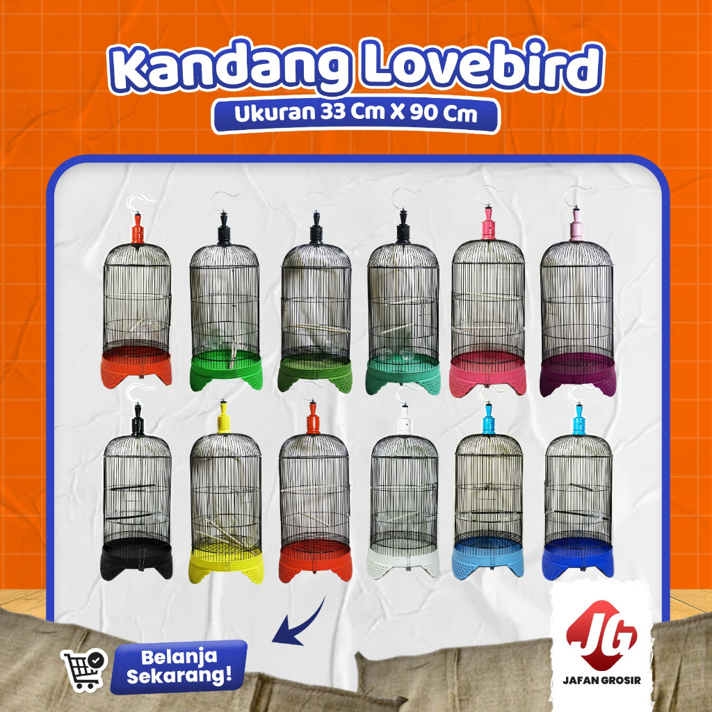 kandang Love Bird kandang burung Love Bird kenari Parkit 33 Cm