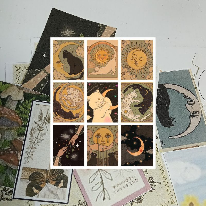 stiker dekorasi jurnal/ Dekorasi journaling / Stiker vintage/Stiker aesthetic