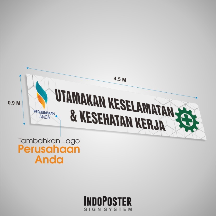 Spanduk Banner K3 Keselamatan Kerja Utamakan Keselamatan Dan Kesehatan Kerja