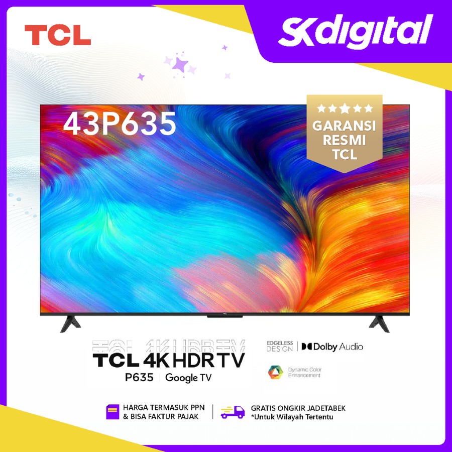 Tv TCL 43P635 43 inch Uhd 4K Smart Led Tv