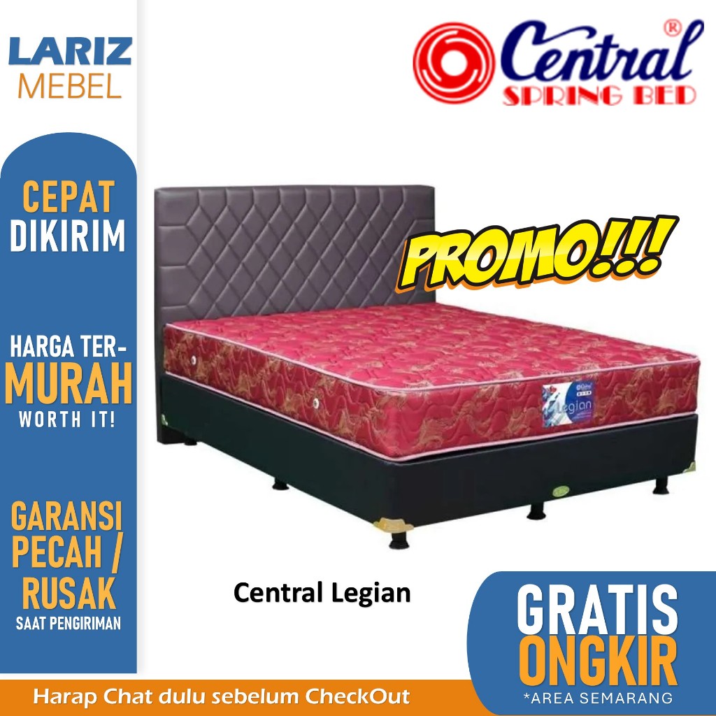 PROMO Matras Spring bed murah Central legian deluxe 160 180 toko lariz mebel Semarang