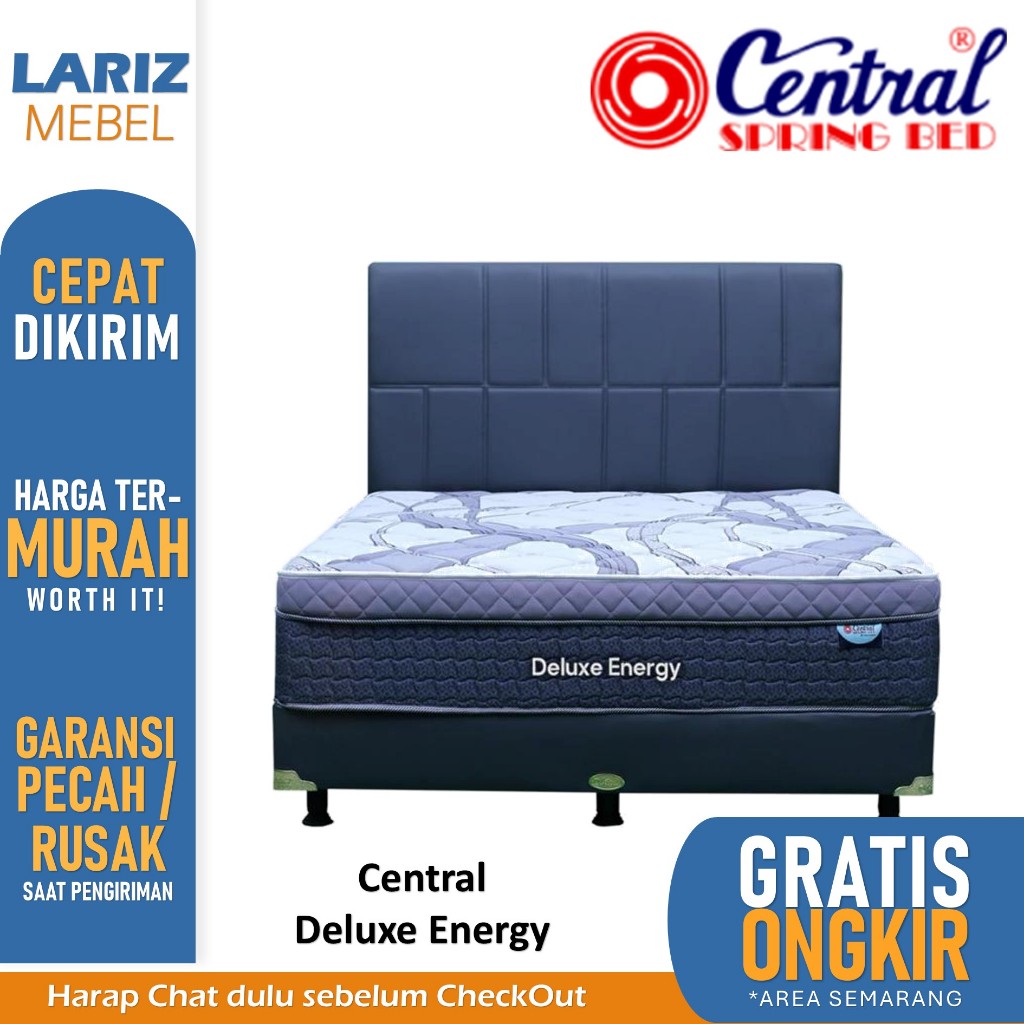 PROMO Matras Springbed Central Deluxe Energy 160 180 toko lariz mebel Semarang MURAH