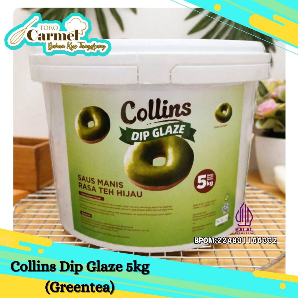 

COLLINS DIP GLAZE - GREEN TEA 5KG / TOPING DONAT / TOPING PISANG NUGGET / TOPING MARTABAK