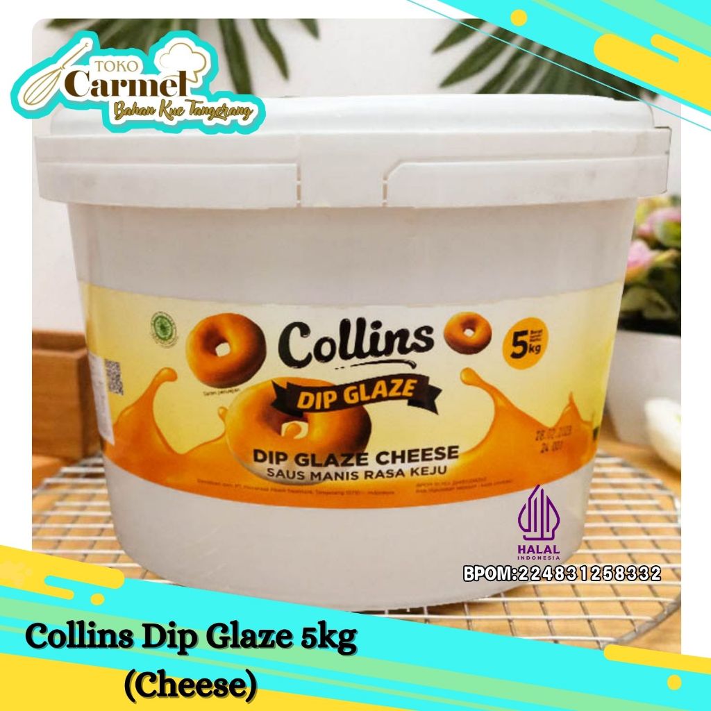 

Collins Dip Glaze Donat Cheese 5kg - Topping Donat