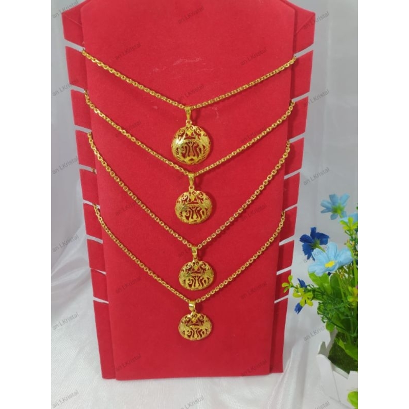 kalung lafadz Allah lapis kristal lapisan kristal