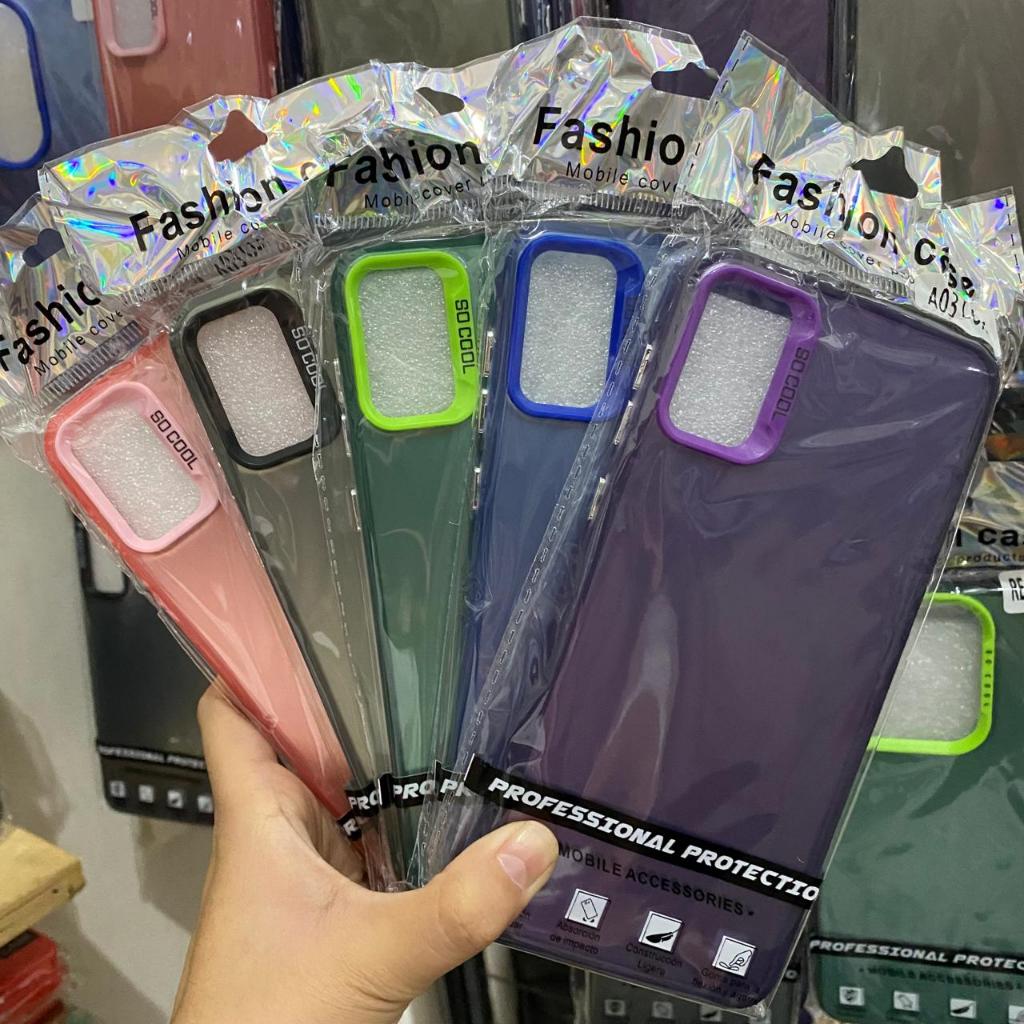 Case HP HYBIRD IMD COLOR Plate Hologram SAMSUNG A03 CORE - Deluxe Cell