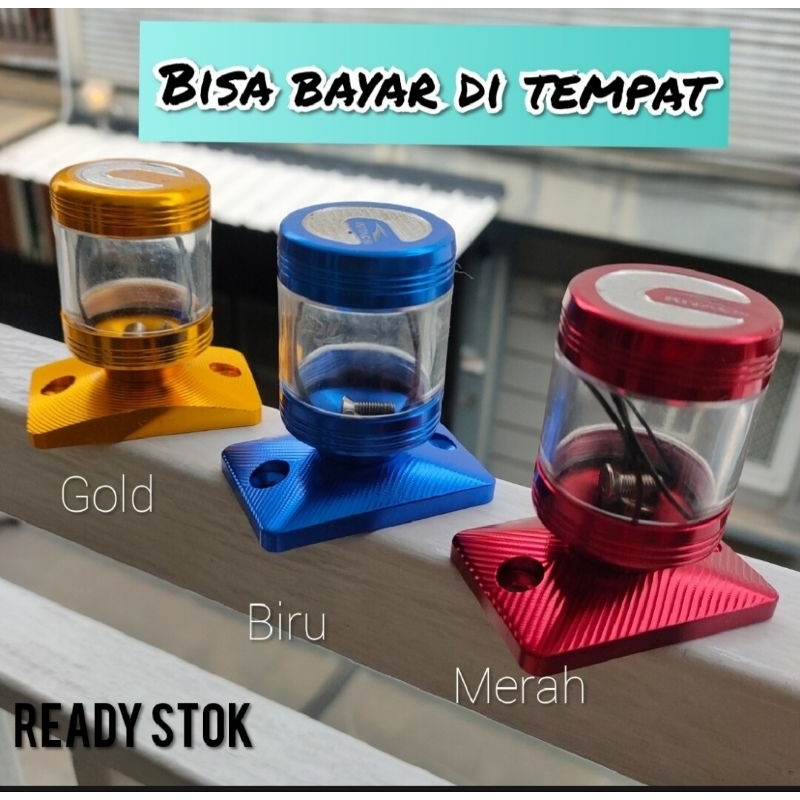 Tutup Minyak Rem Variasi Vixion - Sonic - Pcx - Satria Fu / Stempel Kaca Tabung FULL CNC