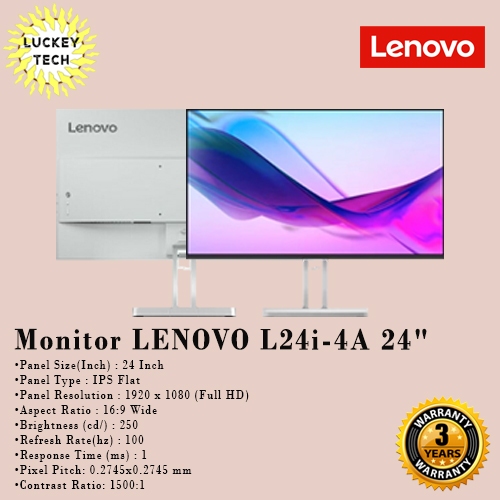 Monitor LED LENOVO L24i-4A 24"