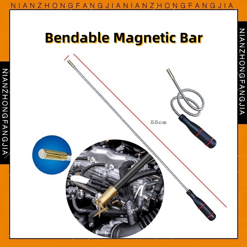 Tongkat Magnet Fleksibel Teleskopik Stik Stick Magnet Tongkat Magnet Panjang Obeng Magnetik